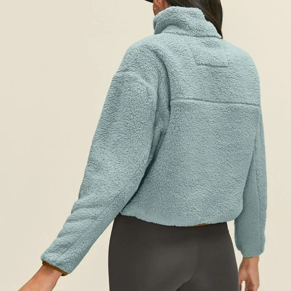 GIRLFRIEND COLLECTIVE | NWT Ice Recycled Half-Zip Fleece - Picture 3 of 7